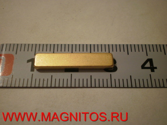 Неодимовый магнит средний квадрат 20х4х2 мм - G